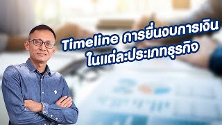 Timeline การยื่นงบการเงินในแต่ละประเภทธุรกิจ