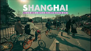 Walk Songhe Park near Tongji University, Yangpu District, Shanghai  4K