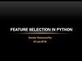 Feature Selection for Machine Learning in Python