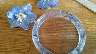 DIY กำไลดอกไม้เรซิ่น - uv เรซิ่น uv resin Floral bracelet