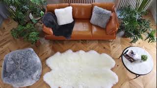 real sheepskin rug