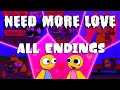 ❤️ Need More Love ❤️ - ALL Endings! - Full Gameplay! [ROBLOX]