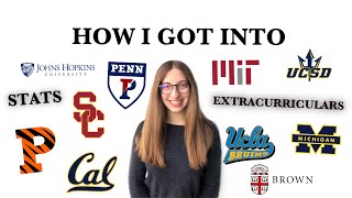 How I Got Into MIT, Princeton, Penn, UCLA, USC, Ivies, +more | My Stats, Extracurriculars, & Classes