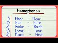 Homophones words || 50 Homophones || Learn homophone words in English || Confusing words in english