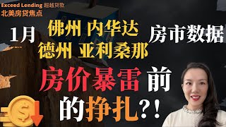 【1月佛州、德州、内华达、亚利桑那 房市数据】房价暴雷前的挣扎？！