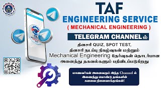 TAF ENGINEERING SERVICE | MECHANICAL ENGINEERING | NEW TELEGRAM CHANNEL | TAF