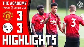 The Academy | Under-18s | Manchester United 3-3 Derby County | Highlights