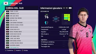 South Korea #olympics Tokyo #worldcup2022 #efootball2023 PES 2021 #ps4 #ps5 #pc Patch Option File