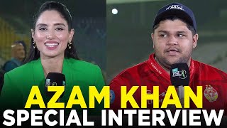 PSL 9 | Azam Khan Special Interview | Peshawar Zalmi vs Islamabad United | Match 33 | M2A1A