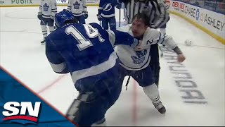 Maple Leafs' Luke Schenn Drops The Gloves With Former Teammate Pat Maroon