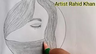 Crying Girl Drawing 2022 || Artist Rahid Khan