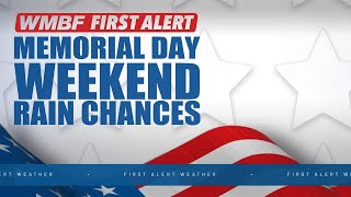 FIRST ALERT: Storm chances through Memorial Day Weekend