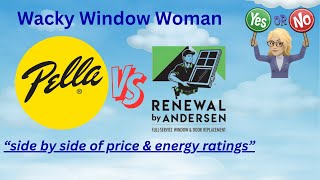 Pella 250 Window Vs Renewal by Andersen Acclaim Replacement Windows | Compare Price & Energy ratings
