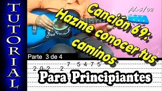 Cántico 69 tutorial en guitarra para principiantes