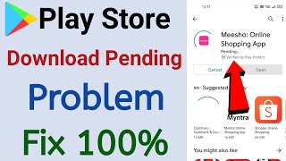 Play Store Pending Problem Solved | Fix Play store Download Pending Problem