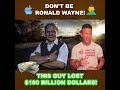 You ever hear of Ronald Wayne? How about Steve Jobs or Steve Wozniak and Apple Computer?