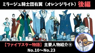 【ファイブスター物語】主要人物紹介⑨ミラージュ騎士団右翼（オレンジライト）後編【ゆっくり雑談】