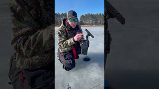 Garmin Striker Cast GPS for ice fishing! #garmin #strikercast #icefishing #bluegill #crappie #fish