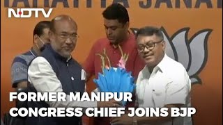 Former Manipur Congress Chief Govindas Konthoujam Joins BJP