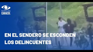 En video quedó registrado ataque de ladrones a caminantes en el parque La Florida, en Bogotá