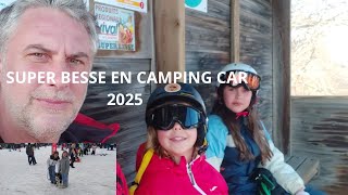 SKI A SUPER BESSE EN CAMPING CAR, VACANCES AU SKI 2025 ⛷️ 🎿 👀🛷😍 Petit drame en fin de vidéo....😢😰