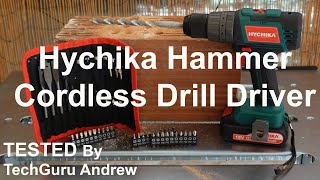 Hychika Cordless Brushless Hammer Drill Set 18V