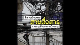 สำรวจเสียงตาม ‘สายสื่อสาร’ ความรุงรังของคนเมืองกรุง