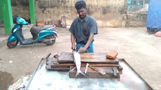 பெரிய துப்பு வாளை/ Big Ribbon Thorn Fish Cutting Video #ribbonfish @mmseafoods