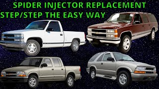 How to replace the spider injector on a Chevy motor. 4.3, 5.0, or 5.7