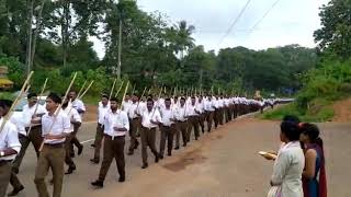 RSS ವತಿಯಿಂದ ಕಡಬ ಪೇಟೆಯಲ್ಲಿ ಪಥ ಸಂಚಲನ