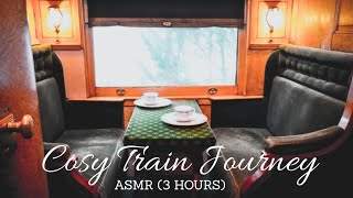 Relaxing Cosy Train Journey ASMR, Train Tracks Sound, (3 HOURS). Relaxing Sound, Sleeping Sound