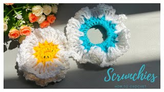 Easy crochet scrunchie beginners tutorial | DIY Crochet Scrunchies