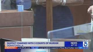 Tarzana suspect charged with murder in death of wife, in-laws