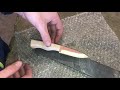 unboxing a damascus steel billet