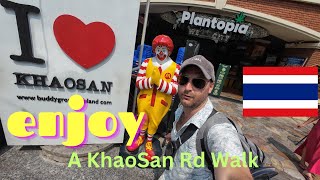 KhaoSan Road Walkthrough to Wat Arun 🇹🇭