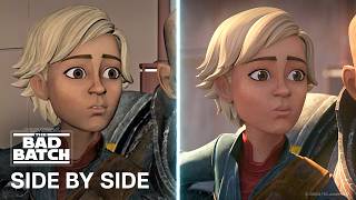 Star Wars: The Bad Batch Side by Side | “Riot Racing” Behind the Scenes | Animatic vs. Episode