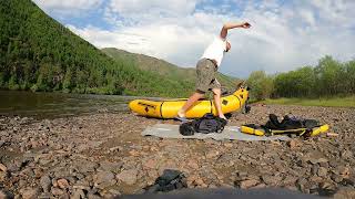 Bikerafting in Mongolia: Eg river 2023 (Kokopelli Nirvana packraft)