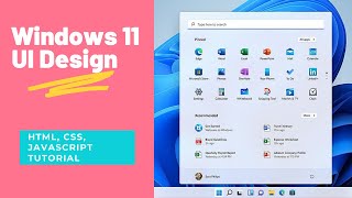 Windows 11web design using HTML, CSS and JavaScript [2021]