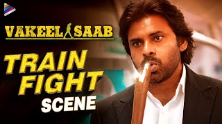 Vakeel Saab Movie Train Fight Scene | Pawan Kalyan | Shruti Haasan | Nivetha Thomas | Thaman S