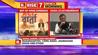 Rahul Gandhi Breaks Silence On Bsp-sp Alliance