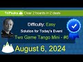 Event\Two Game Tango Mini: #6 TriPeaks - Easy - August 6, 2024