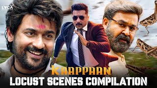 Kaappaan Movie Scene - Locust Scenes Compilation | Suriya | Arya | Mohanlal | Sayyeshaa | Lyca