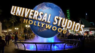 [4K POV] Spinning Globe at Night - Universal Studios Hollywood