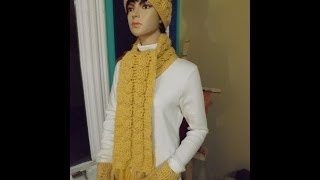 Crochet Cable Scarf - with Ruby Stedman