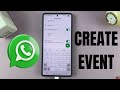 How To Create an Event On Whatsapp
