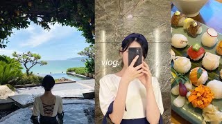 vlog🍋부산 파라다이스 호텔 인생샷 스팟 어디냐면요(수영장, 씨메르) | 신혼부부 브이로그