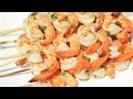 Brochettes De Langostinos A La Parrilla