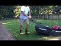 honda self propelled lawn mowing bagging leaves pittwater mowing australia