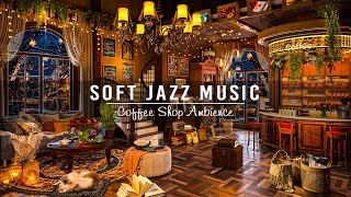 Soft Jazz Music at Cozy Coffee Shop Ambience for Study,Work,Unwind☕ Relaxing Jazz Instrumental Music