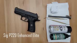 Gun Cleaning - Sig Sauer P229 EE Part 1 (No commentary)